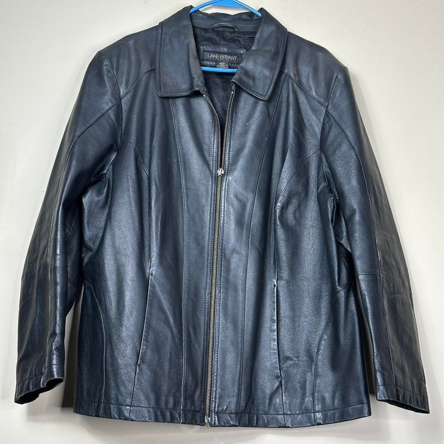 Lane Bryant Black Genuine Leather Jacket