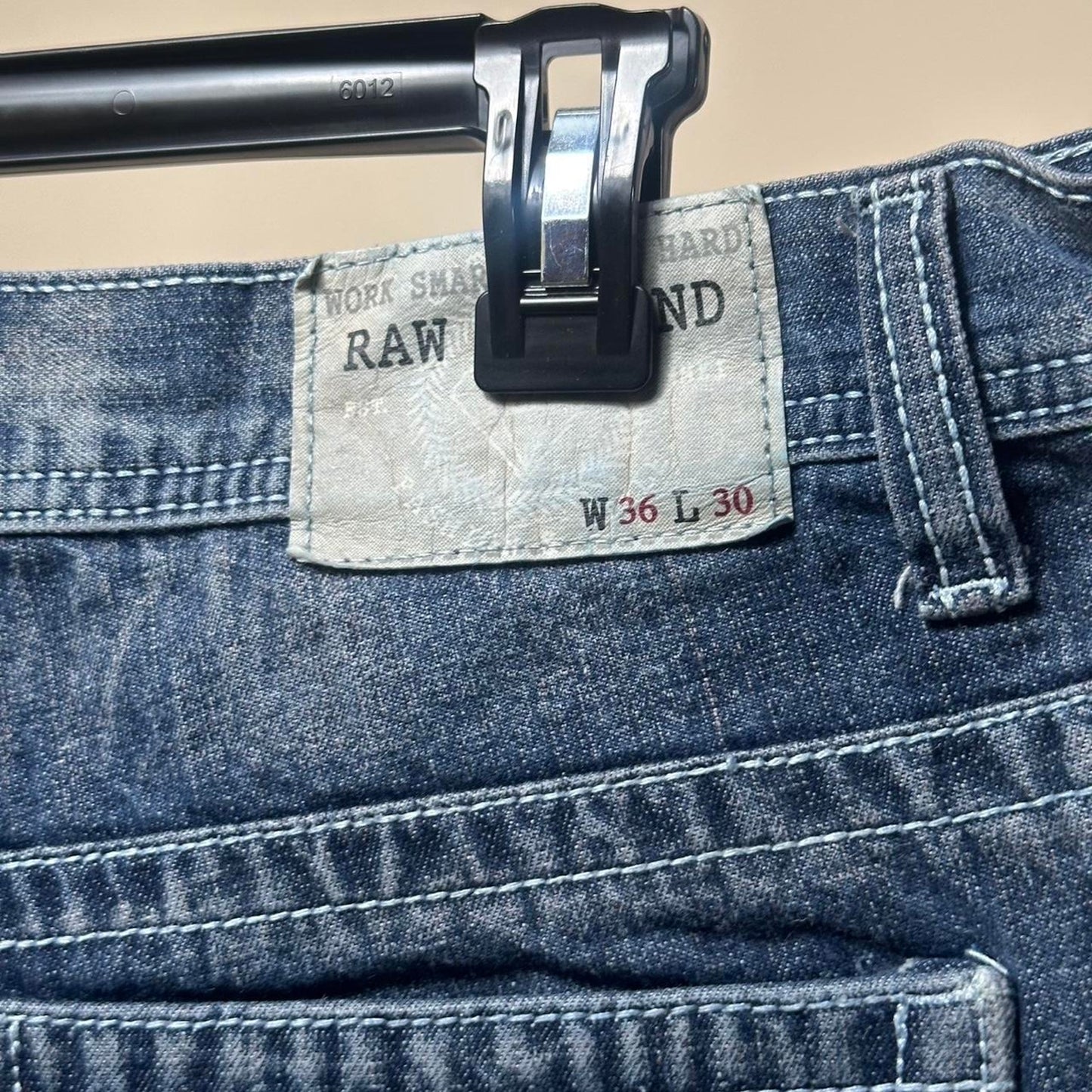 Vintage Raw Diamond Denim Jeans Size 36x30 - Great Fit