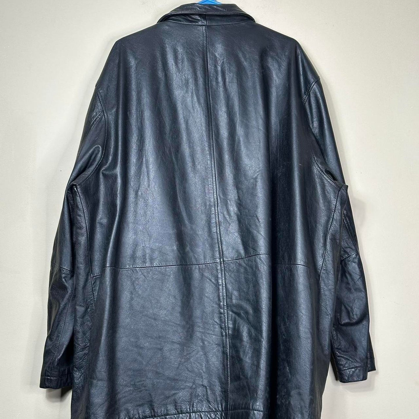 M. Julian by Wilsons Leather Experts Black Leather Button-Up Coat